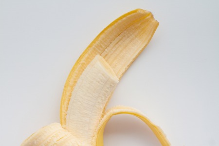 banana on a white backgroundの写真素材