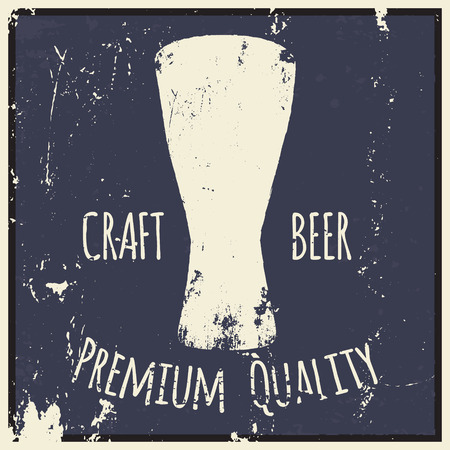 Vintage style beer sketch. Hand drawn vector illustration.のイラスト素材