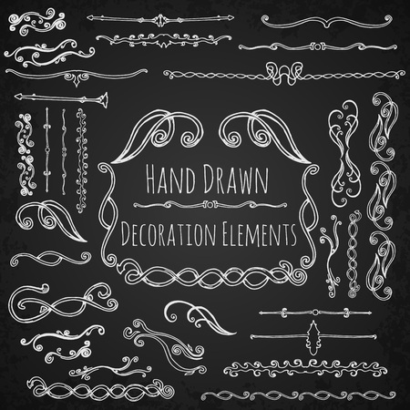 Isolated decoration elements. Hand drawn vector illustration.のイラスト素材