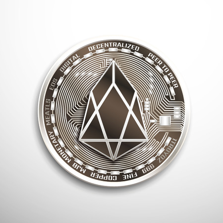 EOS silver coin.のイラスト素材