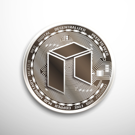 Neo silver coin.のイラスト素材