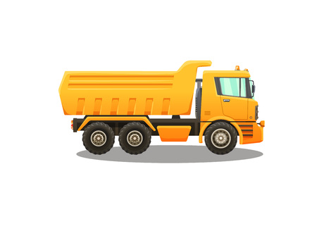 Detailed vector illustration of truck.のイラスト素材