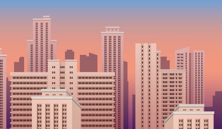 City urban landscape. Vector isolated illustration.の写真素材