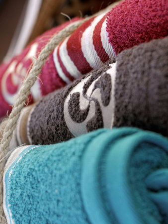 towel laundry Basque cossの写真素材