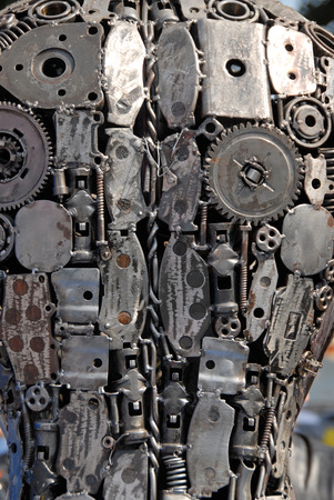 Geer-Wheel motor Art closeupの写真素材