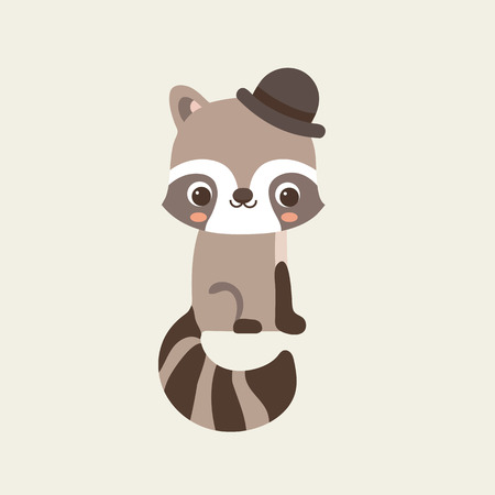 Cute Raccoonのイラスト素材