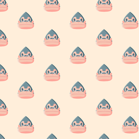 Gorilla seamless pattern.のイラスト素材