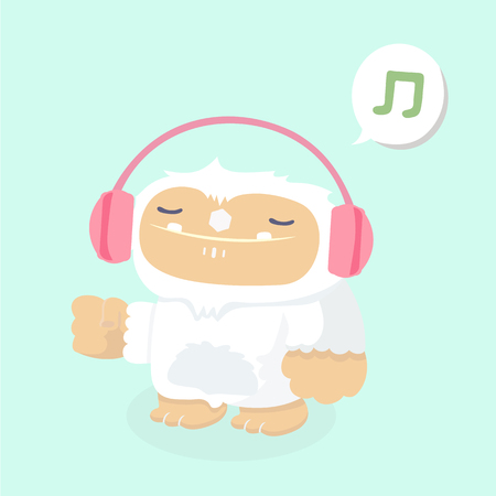 Cute yeti.のイラスト素材