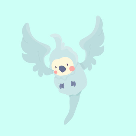 Cute parrot bird cartoon.