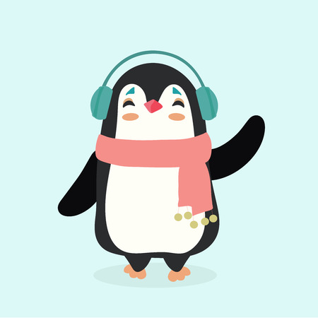 Vector illustration of a penguin.のイラスト素材