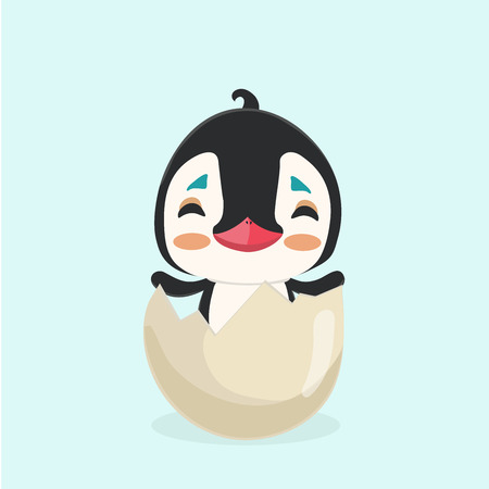 Vector illustration of a penguin.のイラスト素材