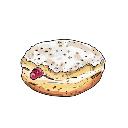 Donut vector.(hand draw style)のイラスト素材