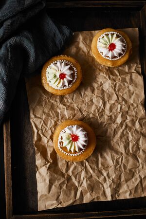 Colourful thai vintage style orange cake.の写真素材