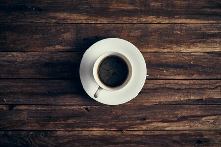 Top view of coffee cup on background.
の写真素材