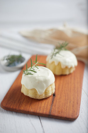 Milk cake delicious on white background.の写真素材