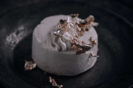 Beautiful and tasty food on a plate, exquisite dish, creative restaurant meal conceptの写真素材