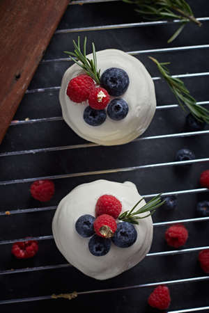 homemake mix berry colorful cake.の写真素材