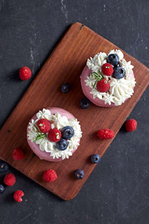 homemake mix berry colorful cake.の写真素材