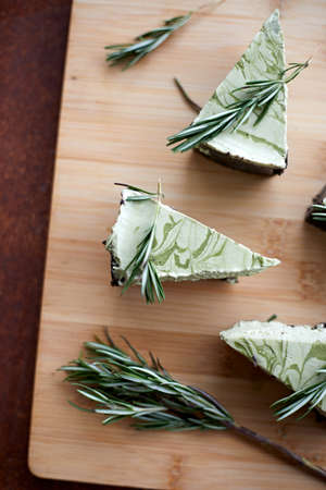 delicious Matcha cake made from green teaの写真素材