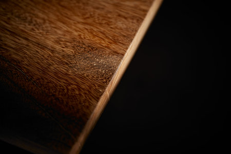 Close up detail wood table ,selective focus