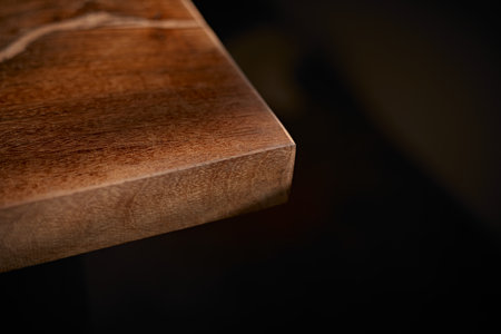 Close up detail wood table ,selective focusの写真素材