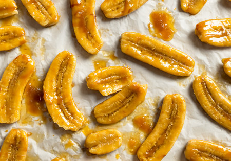 Homemade caramelized banana, vegan dessertの素材