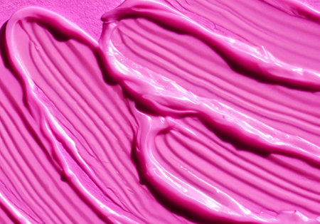 Textured pink smears of cream for beauty proceduresの素材