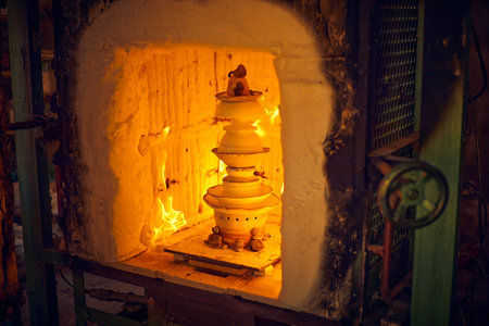 Many rustic clay in the kiln,Â Raw ceramic productsÂ 