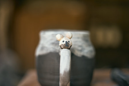 Ceramic workshop. The process of creating pottery.Â の写真素材