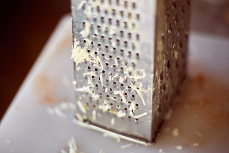 Close up cheese grater, selective focusの写真素材