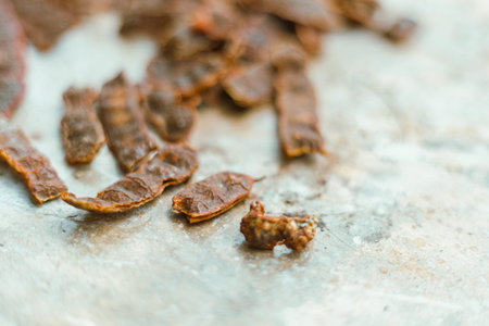 Close up Acacia concinna, traditional herb in Thailand