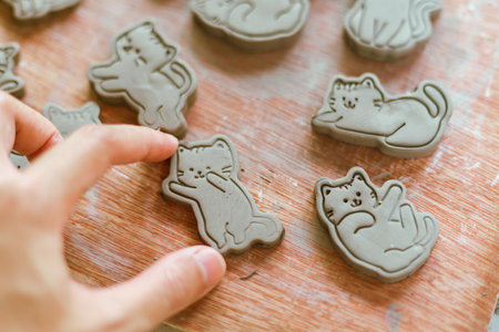 The process of creating pottery.Â の写真素材