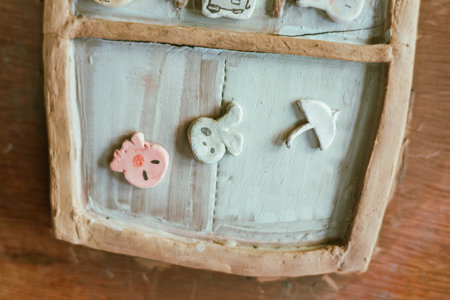 Clay pottery ceramic Products,The process of creating pottery.Â の写真素材