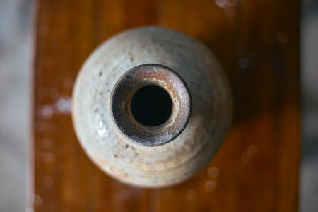 Ceramic products on blur backgroundの写真素材