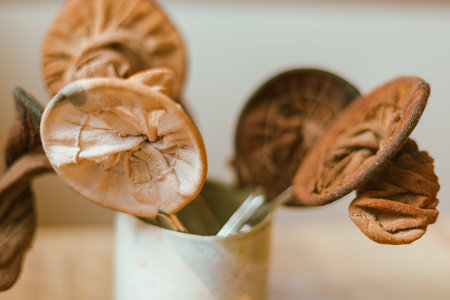 Close up tea filter bag