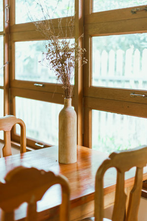 Close up furniture in cozy homeの写真素材