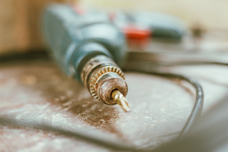 Set of tools and instruments on background.の写真素材