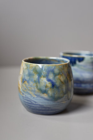 Set of Ceramic, stylish tableware, table decor and food menu concept.の写真素材