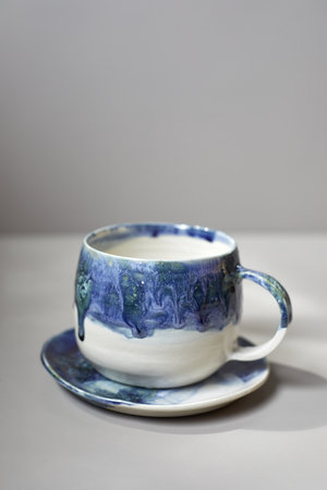 Set of Ceramic, stylish tableware, table decor and food menu concept.の写真素材