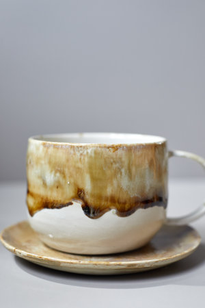 Set of Ceramic, stylish tableware, table decor and food menu concept.の写真素材