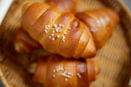 Homemade Japanese Croissant Shaped Salty Buttery Bread (Shio Pan)