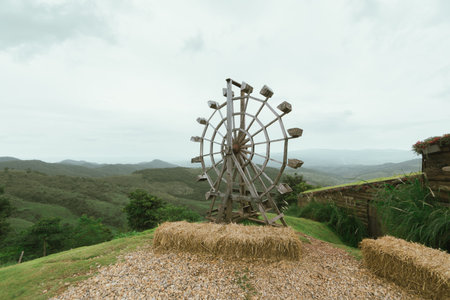 the only sheep farm of Doi Chang, Chiang Rai, is located on the top of the mountain