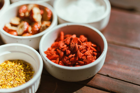 Close up Various types of teaの写真素材