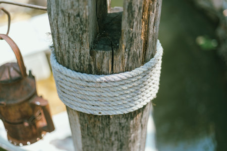 Waterfront balcony View the garden.の写真素材