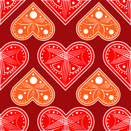 Heart love vector. Valentine card with heart designのイラスト素材