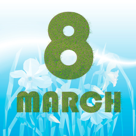 Happy Womens Day greeting card templateのイラスト素材