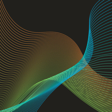 neon colored gradient abstract dotted background from lines 10 epsのイラスト素材