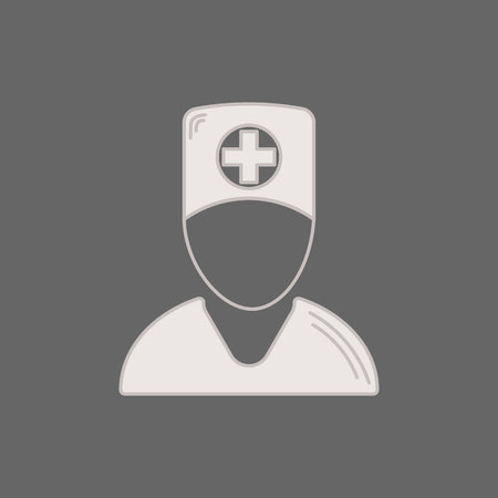 Vector medical icon doctor. Medic Illustration in a flat style. 10 epsのイラスト素材