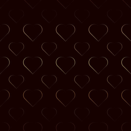 Seamless pattern. background with hearts from dots Valentines day 10 epsのイラスト素材