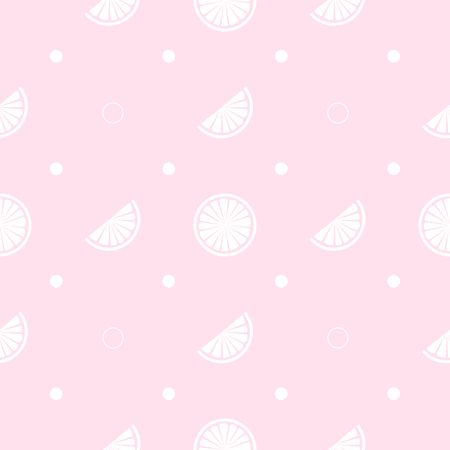 Summer juicy print.. Seamless pattern with Monochrome Citrus Slices vector illustration 10 epsのイラスト素材